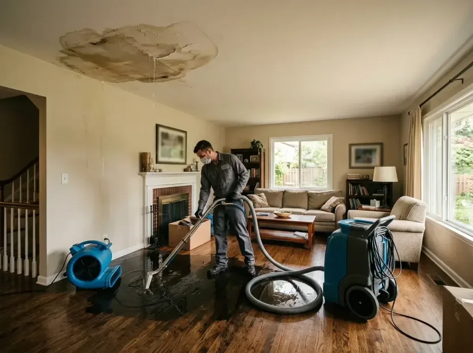 attic-pipe-burst-ceiling-drip-008 — frequently asked questions, Water Damage Restoration & Carpet Care in Bangor, MI